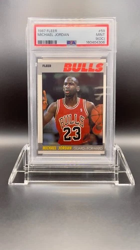 1987 Fleer Basketball Michael Jordan #59 Bulls 🏀 PSA 9 MINT OC 🐐 GOAT. 🔥