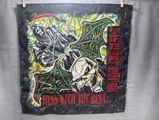 VTG Mess With The Best.. Die Like The Rest.. Grim Reaper Handkerchief Bandana