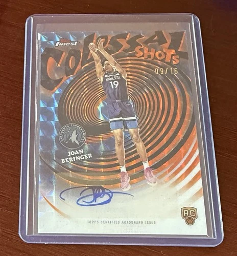 2025-26 Topps Finest - Joan Beringer #CS-JB Timberwolves RC AUTO Refractor  9/15