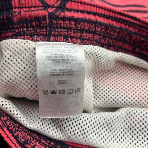 Columbia PFG Men's Fishing Coral Stripe Marlin Print Swim Trunks Size Large - 第 6/9 張圖片