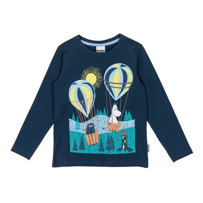 Moomin Kids Langarmshirt Dunkelblau    Early Flight  Frontprint