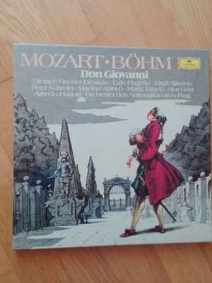 Mozart Böhm Don Giovanni Orchester d. Nationaltheaters Prag Fischer-Dieskau 3 LP