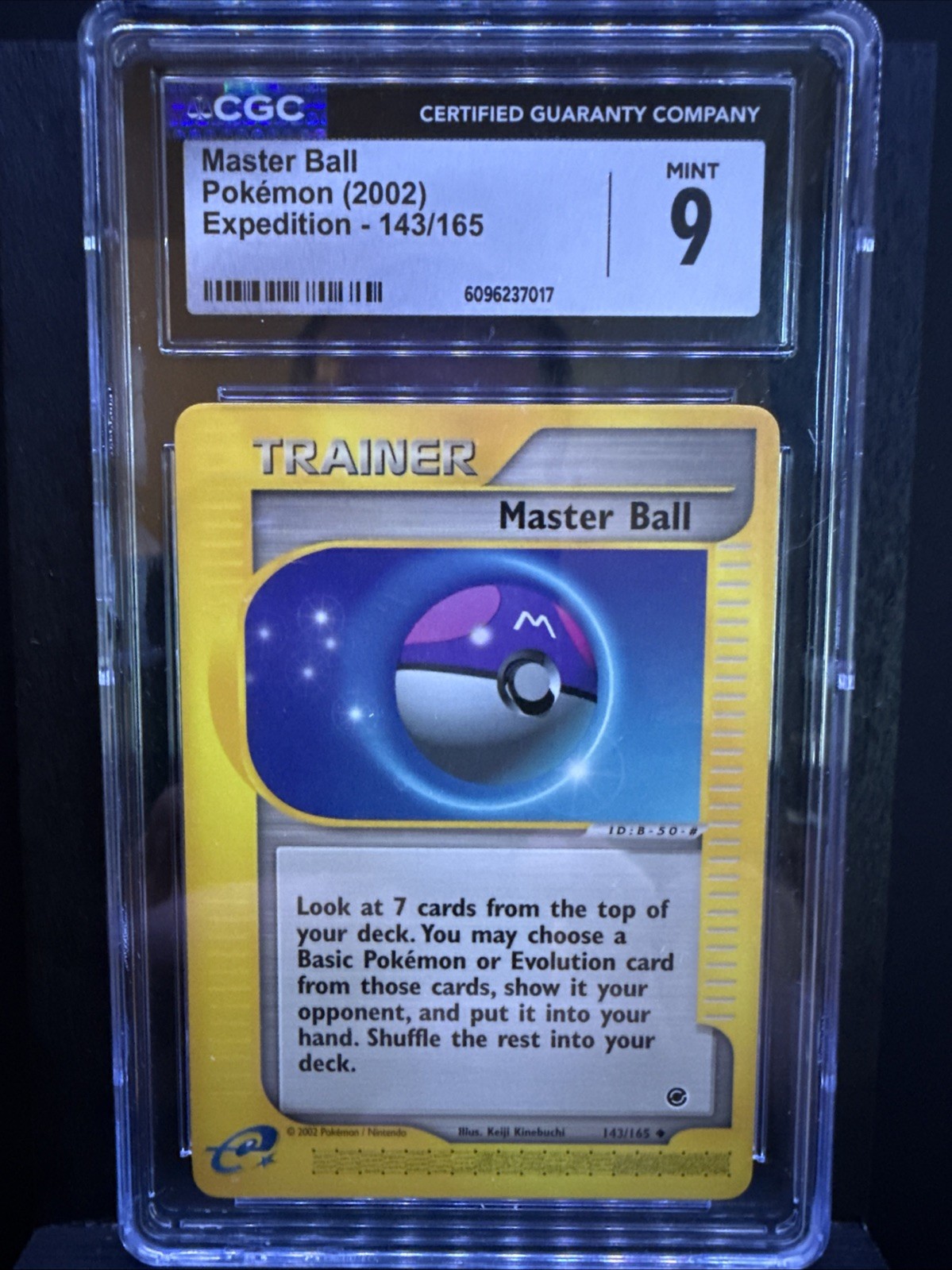 2002 Pokemon Expedition Master Ball #143 CGC 9 MINT