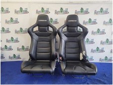 2005-2014 Ford Mustang Gt Coupe Pair Front Corbeau Seats Black Read 2837