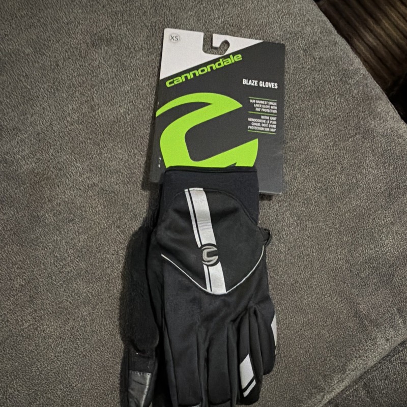 Cannondale Blaze Softshell Winter Cycling Gloves Touchscreen Silicone Grip XS