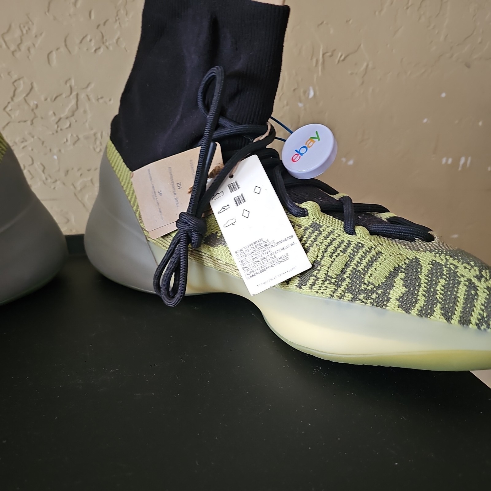 DS Adidas Yeezy Basketball Knit Energy Glow OG All sz 13 thumbnail 9