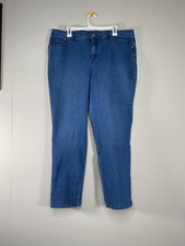 Gloria Vanderbilt Amanda Denim Jeans Women's 18W High Rise Blue Casual Pants