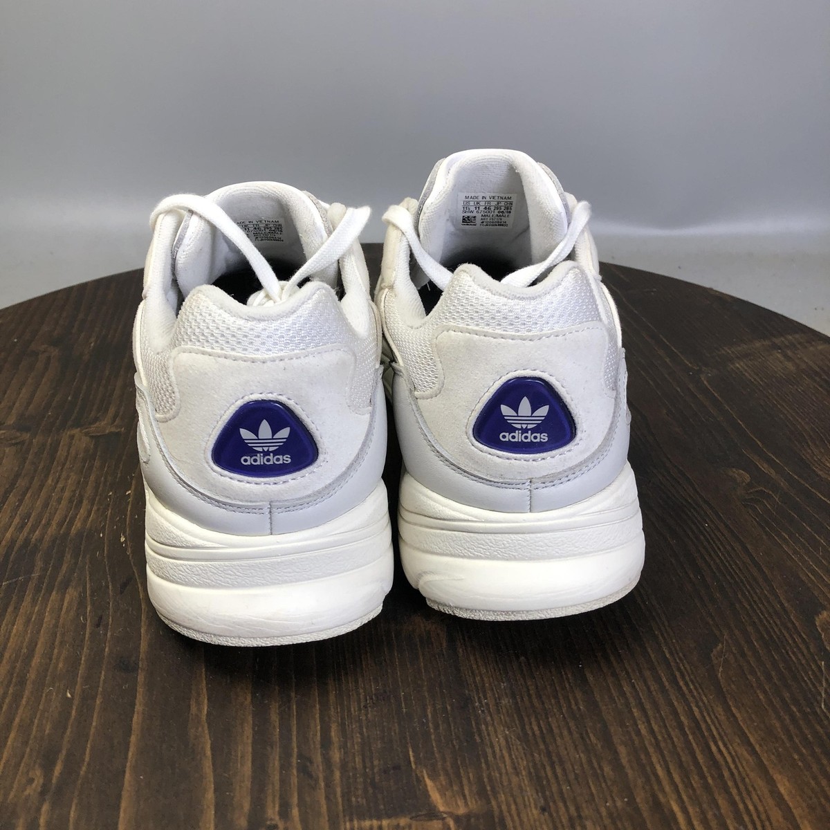 Adidas Yung 96 Shoes Mens Size 11.5 White Leather Athletic