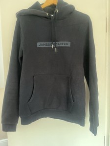 Pull à Capuche Homme Jameson Carter – Blanc, Coton, Taille XL, Avec Marques