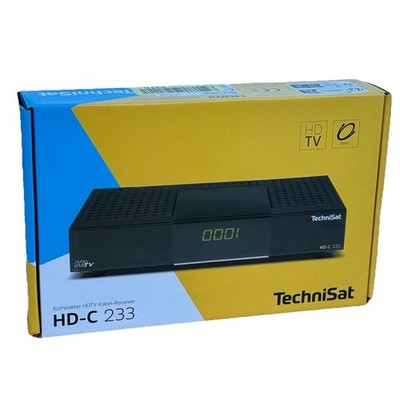 TECHNISAT HD-C 233 Kabelreceiver DVB-C DVB-C2 HDTV USB EPG Schwarz kompakt