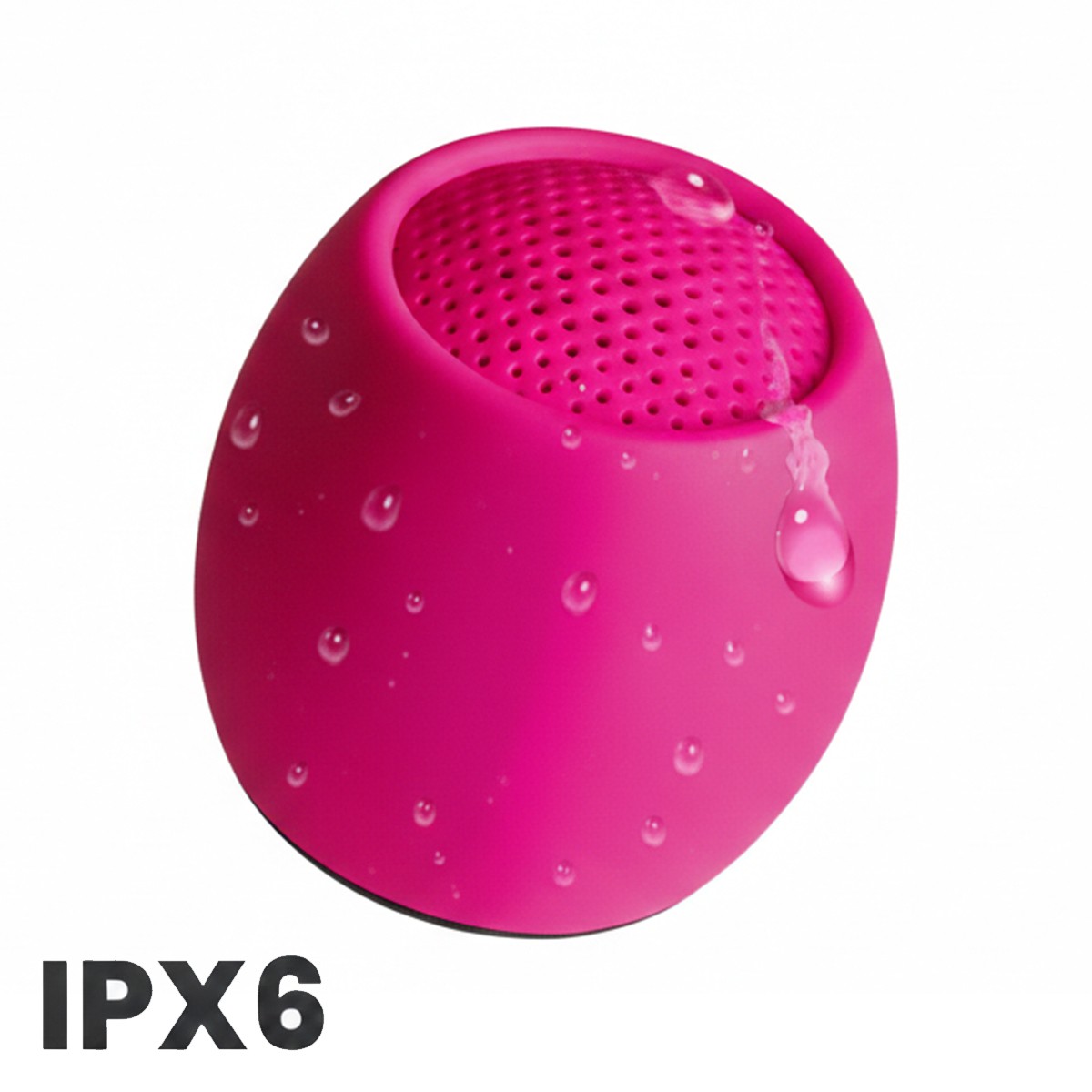 Mini Enceinte Bluetooth Rose compacte et résistante à l'eau de pluie - 4