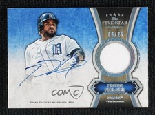 2012 Topps Five Star Auto Relics Rainbow 6/25 Prince Fielder #FSAR-PF Auto 9us