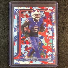 2025 Topps Chrome Football JOSHUA PALMER Team Camo SSP #31