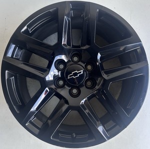 1) OEM 2019+ Chevy Silverado/GMC Sierra 20" GM Gloss Black Rim Wheel 84253947