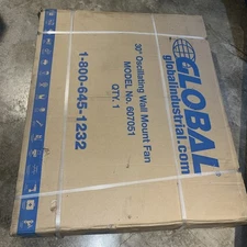 Global Industrial Model 607051 30 inch Wall Mount Fan - Gray