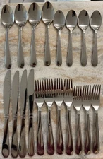 Mainstays Camfield Stainless Steel Flatware 19pc set China