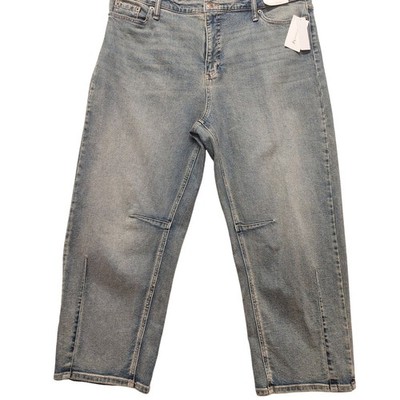 Jessica Simpson Austin Darted Barrel Jeans Womens 18 Abilene Blue High Rise New