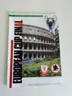 Official UEFA European Cup Final Programme Liverpool v Roma 30 May 1984