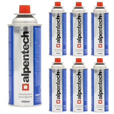 Gaspatronen 7er Set Alpentech 450ml Isobutan EN417 EPS System outdoor