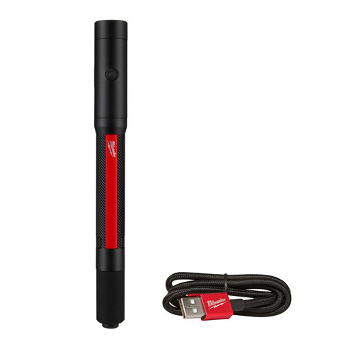 Milwaukee 250 Lumen Rechargeable Penlight with Laser, 6 1/4in.L, Model# 2010R - Picture 1 of 10