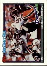1991 Topps Football Base Singles #353-655 (Pick Your Cards)