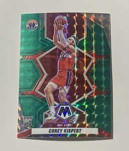 2021-22 Panini Mosaic Corey Kispert #276 Green Prizm NBA Debut RC