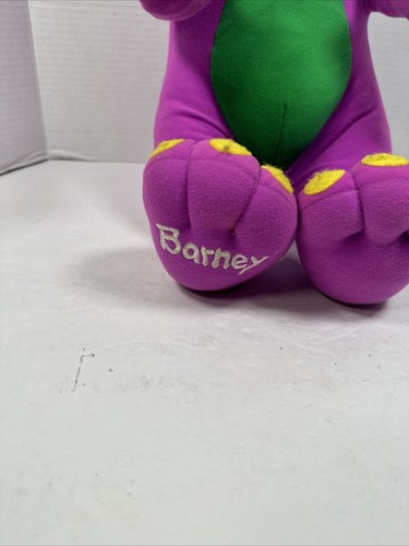 Vtg 1992 Talking Barney Purple Dinosaur Plush 71245 Playskool, Tested, Works 17" - Picture 2 of 16