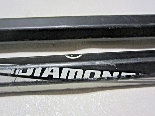 2 VINTAGE WARRIOR DIAMOND BURN PRO MENS ATTACK LACROSSE SHAFTS 30" LONG USED LAX
