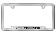 Soporte marco placa metal cromado marca denominativa Chevrolet Equinox