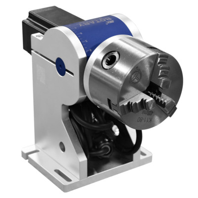80mm Rotary Axis Three Jaw Rotary Chuck Laser Engraver Accessories