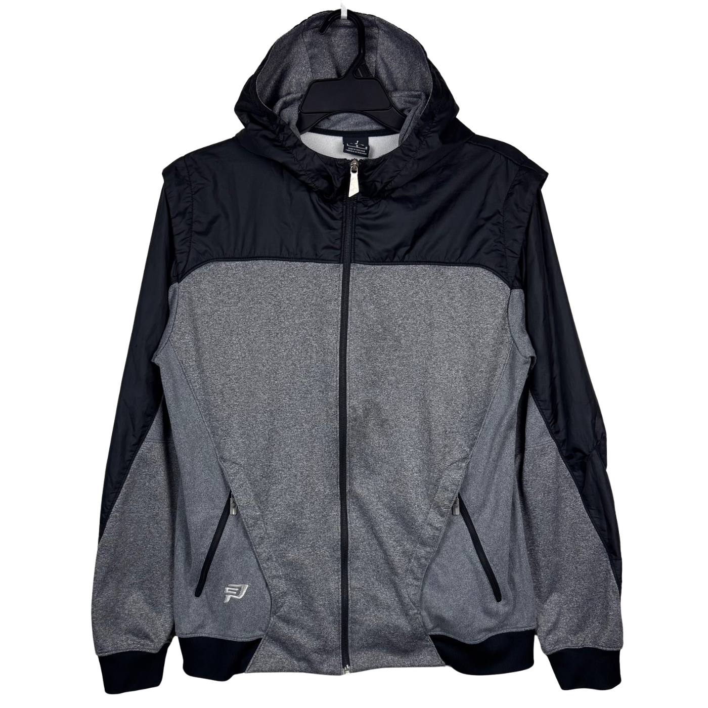 SACAI X NIKE Nike Air Jordan Chris Paul CP3 giacca con cappuccio uomo full zip grande grigio difetto sportivo