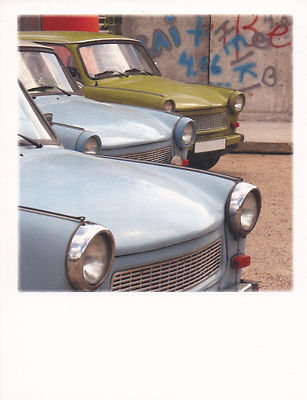 Ansichtskarte: drei Autos Trabant - Three Trabant Cars - Vintage cars - Trabi 