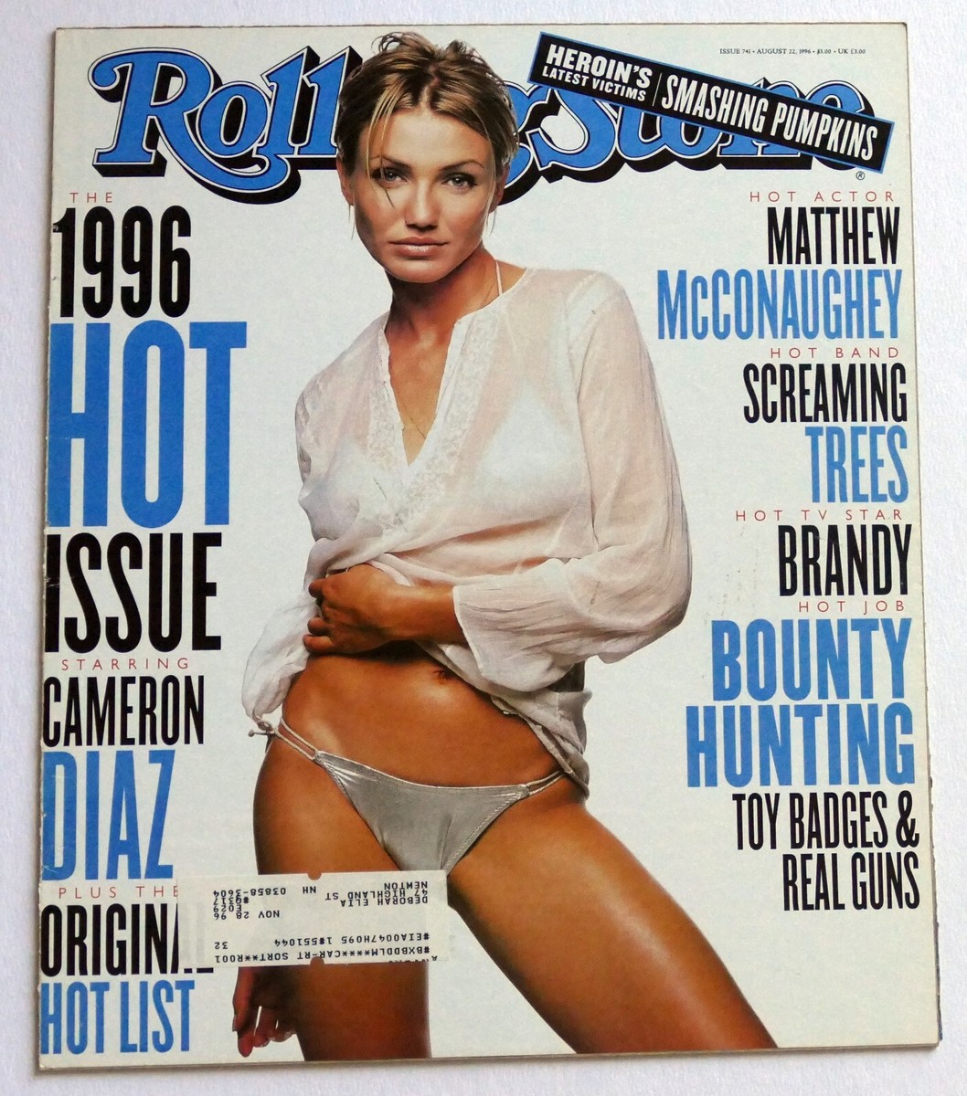 Rolling Stone -- August 22, 1996 -- Cameron Diaz -- COVER ONLY | eBay