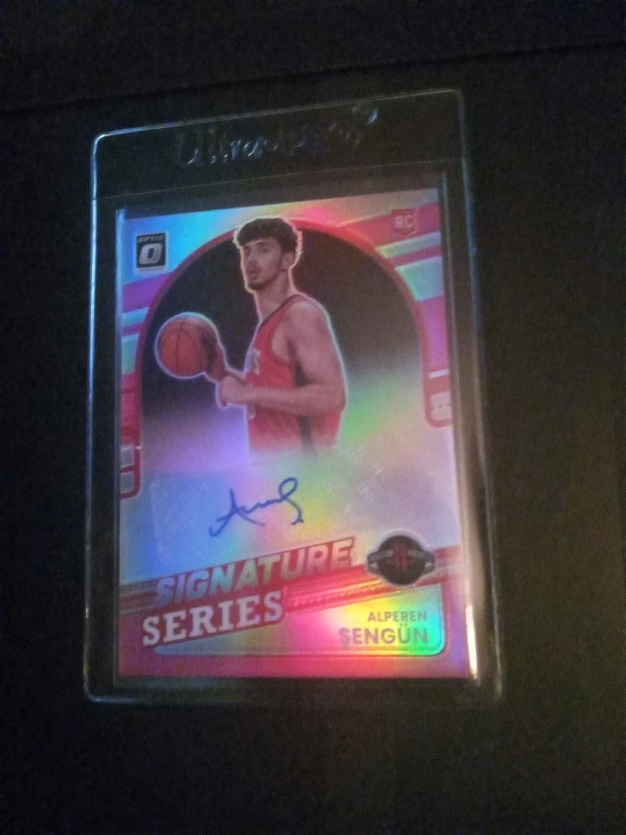 2021-22 Donruss Optic Signature Series Pink Auto #d 03/25 Alperen Sengun RC SSP!