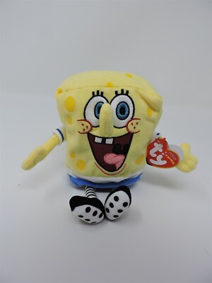 Ty Beanie Baby Bend It Like SpongeBob SquarePants Plush Toy MWMT
