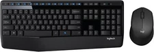Logitech MK345 Wireless Combo Full-Sized Keyboard with Palm Rest and Comfortable