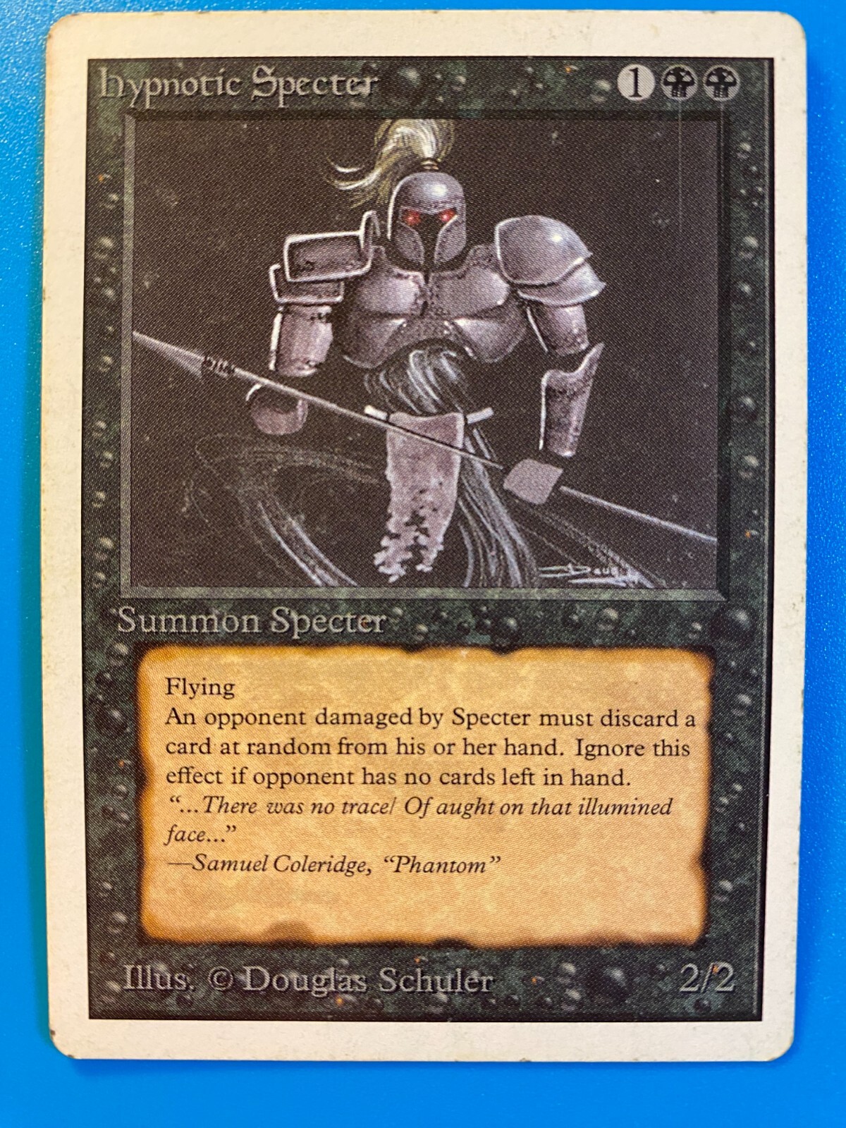 MTG 1x Hypnotic Specter Unlimited OLD SCHOOL Magic the Gathering Card x1 HP
