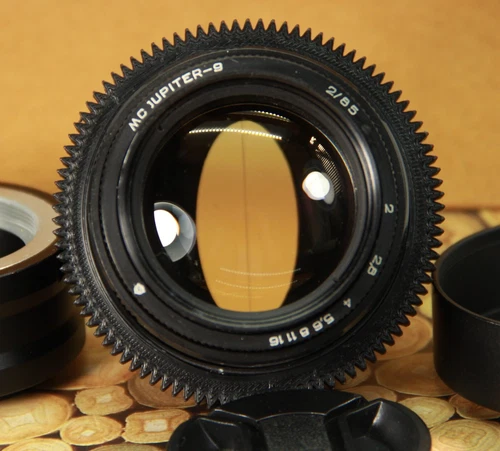JUPITER-9 85mm f/2 Soviet lens ANAMORPHIC Cine mod lens, M42 Sony E Nex