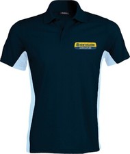 New Holland Tractor Contrast Polo Shirt - Embroidered - Small to XXL