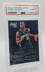 2012-13 Panini Brilliance #255 Kemba Walker RC Rookie PSA 10 Gem Mint Bobcats