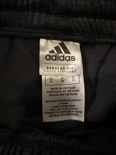 Adidas Girls Printed Tricot Black Jogger Pants Size XL (16) AK4878 NWT - Picture 3 of 3