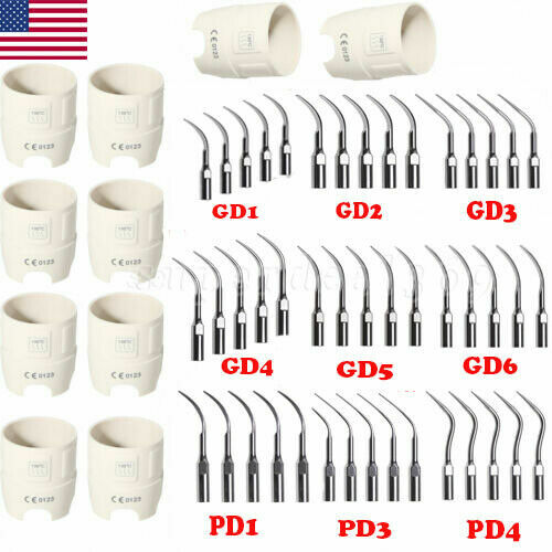 Dental Ultraschall Scaler Spitze Schraubenschlüssel 10 * Schlüssel / 5 Spitzen für DTE/SATELEC Handstück - Bild 2 von 13