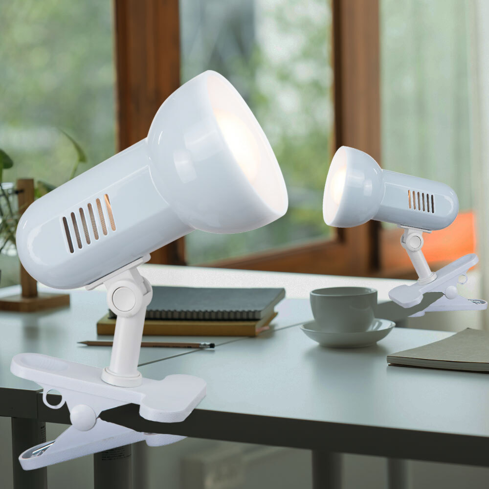 Praktische Schreib Tisch Leuchte Klemm Strahler Büro Regal Spot Lese Lampe E27