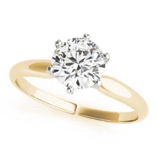 2.00 Carat Genuine Lab Grown Diamond Ring in Gold CERTIFIED