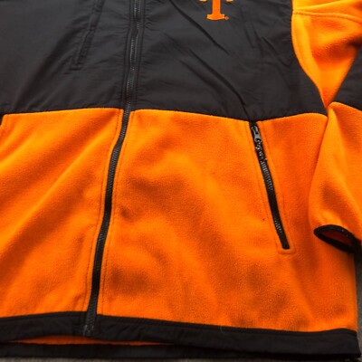 Tennessee Volunteers Jacket Mens XL Orange Embroidered Logo Fleece