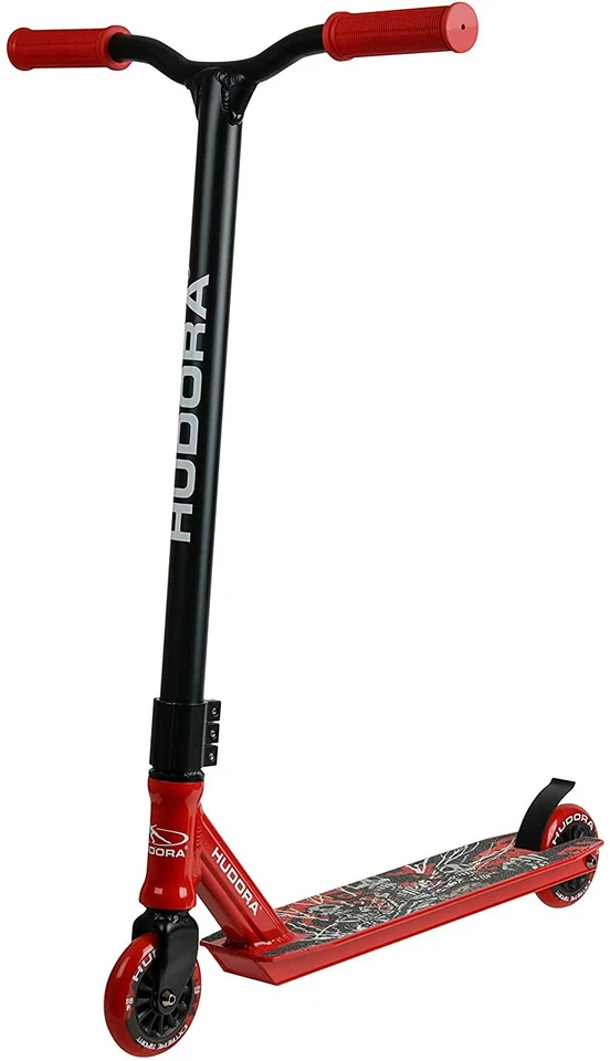 HUDORA® XQ13 Stunt Scooter Roller Freestyle Kinder Tretroller Cityroller Rot