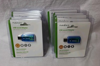 10er Pack USB Soundadapter 5.1 Nedis Virtual 5.1 Surround Set 10 STK.