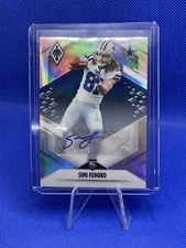 2021 Panini Phoenix Simi Fehoko Auto Rookie PINK Holo Cowboys SP /50
