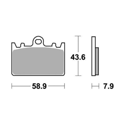 FRONT BRAKE PADS RACING SBS 666RST