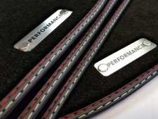 Performance Fußmatten für NISSAN X-TRAIL T30 Bj.2001-2007 Velours Metal Logo